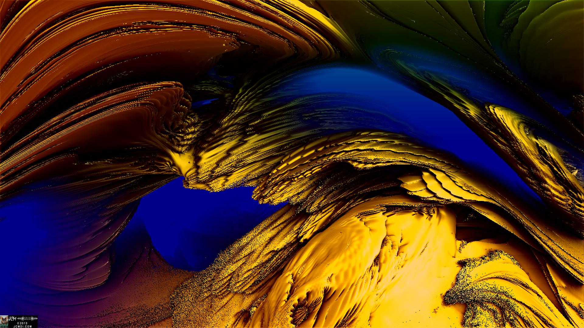 A Still frame from the Fractal animation �GoldenFlight 1�